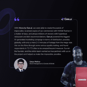 Hrithik Roshan Zomato ad - AI personalized video marketing campaign
